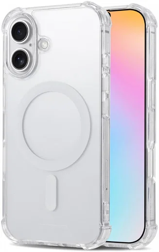 Apple iPhone 16 MagSafe Hoesje Schokbestendig en Dun TPU Transparant afbeelding 2