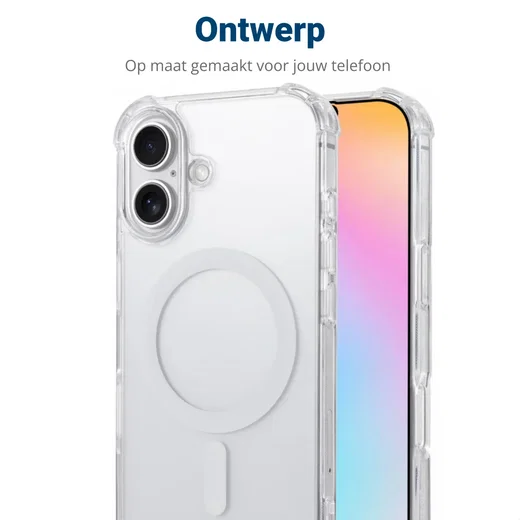 Apple iPhone 16 Plus MagSafe Hoesje Schokbestendig en Dun TPU Transparant afbeelding 13