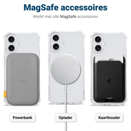 Apple iPhone 16 Plus MagSafe Hoesje Schokbestendig en Dun TPU Transparant afbeelding 8