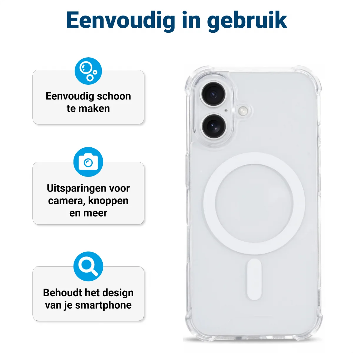 Apple iPhone 16 Plus MagSafe Hoesje Schokbestendig en Dun TPU Transparant afbeelding 10