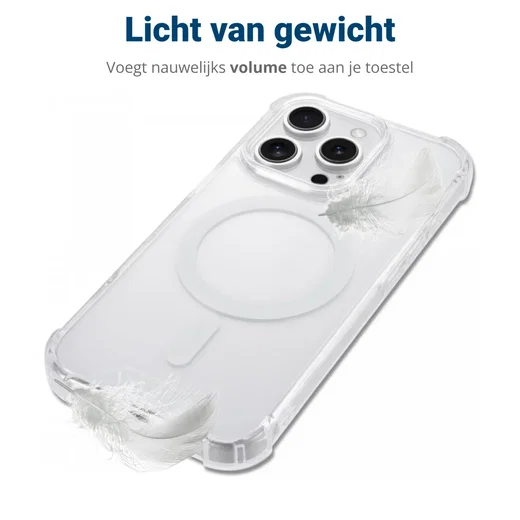 Apple iPhone 16 Pro MagSafe Hoesje Schokbestendig en Dun TPU Transparant afbeelding 11