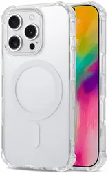 Apple iPhone 16 Pro Max MagSafe Hoesje Schokbestendig en Dun TPU Transparant afbeelding