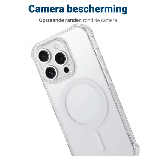 Apple iPhone 16 Pro Max MagSafe Hoesje Schokbestendig en Dun TPU Transparant afbeelding 12