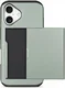 Apple iPhone 16 Hoesje met Slider Kaarthouder Back Cover Groen afbeelding 11