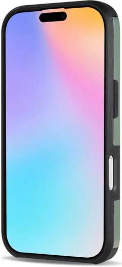 Apple iPhone 16 Hoesje met Slider Kaarthouder Back Cover Groen afbeelding 13