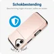 Apple iPhone 16 Hoesje met Slider Kaarthouder Back Cover Roze afbeelding 8