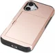 Apple iPhone 16 Hoesje met Slider Kaarthouder Back Cover Roze afbeelding 11