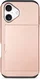 Apple iPhone 16 Hoesje met Slider Kaarthouder Back Cover Roze afbeelding 12