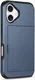 Apple iPhone 16 Hoesje met Slider Kaarthouder Back Cover Blauw afbeelding 13