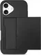 Apple iPhone 16 Plus Hoesje met Slider Kaarthouder Back Cover Zwart afbeelding 2