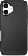 Apple iPhone 16 Plus Hoesje met Slider Kaarthouder Back Cover Zwart afbeelding 9