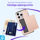 Apple iPhone 16 Pro Hoesje met Slider Kaarthouder Back Cover Roze afbeelding 6