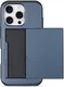 Apple iPhone 16 Pro Hoesje met Slider Kaarthouder Back Cover Blauw afbeelding 9