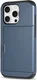 Apple iPhone 16 Pro Hoesje met Slider Kaarthouder Back Cover Blauw afbeelding 10