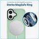 Apple iPhone 16 Hoesje met MagSafe Back Cover Matte Lichtgroen afbeelding 2