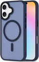 Apple iPhone 16 Hoesje met MagSafe Back Cover Matte Donkerblauw