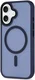 Apple iPhone 16 Hoesje met MagSafe Back Cover Matte Donkerblauw afbeelding 10