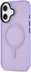 Apple iPhone 16 Hoesje met MagSafe Back Cover Matte Lila afbeelding 14