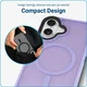 Apple iPhone 16 Hoesje met MagSafe Back Cover Matte Lila afbeelding 7