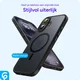 Apple iPhone 16 Hoesje met MagSafe Back Cover Matte Zwart afbeelding 10
