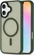 Apple iPhone 16 Hoesje met MagSafe Back Cover Matte Groen