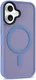 Apple iPhone 16 Hoesje met MagSafe Back Cover Matte Blauw afbeelding 10