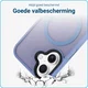 Apple iPhone 16 Hoesje met MagSafe Back Cover Matte Blauw afbeelding 8