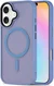 Apple iPhone 16 Hoesje met MagSafe Back Cover Matte Blauw