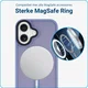Apple iPhone 16 Hoesje met MagSafe Back Cover Matte Blauw afbeelding 2