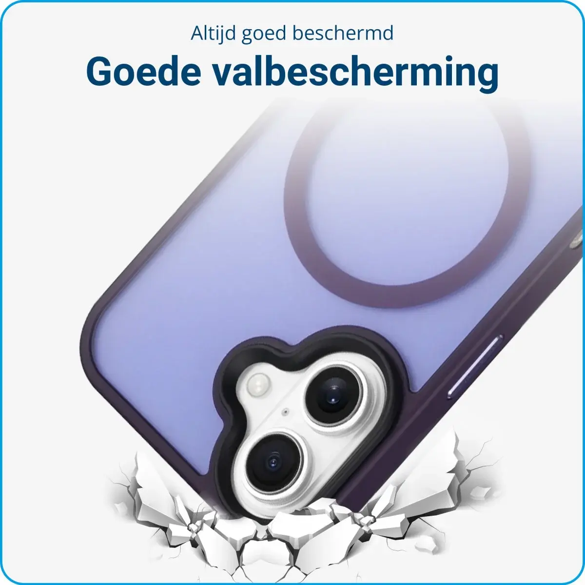 Apple iPhone 16 Plus Hoesje met MagSafe Back Cover Matte Paars afbeelding 8