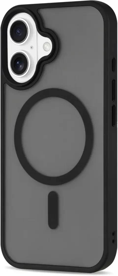 Apple iPhone 16 Plus Hoesje met MagSafe Back Cover Matte Zwart afbeelding 10