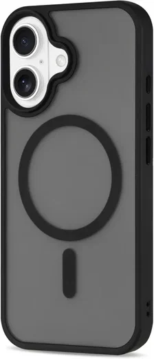 Apple iPhone 16 Plus Hoesje met MagSafe Back Cover Matte Zwart afbeelding 10