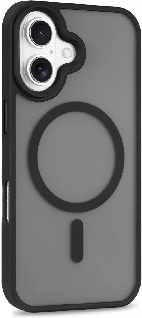 Apple iPhone 16 Plus Hoesje met MagSafe Back Cover Matte Zwart afbeelding 13