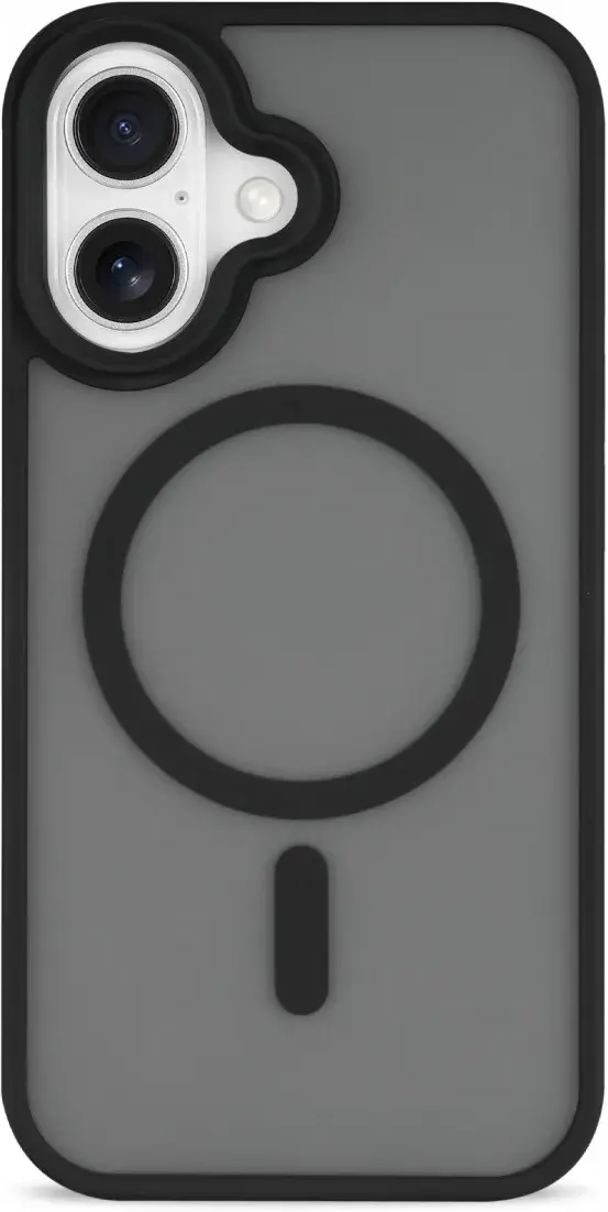 Apple iPhone 16 Plus Hoesje met MagSafe Back Cover Matte Zwart afbeelding 14
