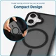 Apple iPhone 16 Plus Hoesje met MagSafe Back Cover Matte Zwart afbeelding 7