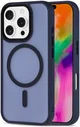 Apple iPhone 16 Pro Hoesje met MagSafe Back Cover Matte Blauw