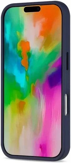 Apple iPhone 16 Pro Hoesje met MagSafe Back Cover Matte Blauw afbeelding 12