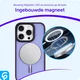 Apple iPhone 16 Pro Hoesje met MagSafe Back Cover Matte Paars afbeelding 7