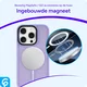 Apple iPhone 16 Pro Hoesje met MagSafe Back Cover Matte Lila afbeelding 7