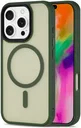Apple iPhone 16 Pro Hoesje met MagSafe Back Cover Matte Donker Groen