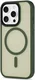 Apple iPhone 16 Pro Hoesje met MagSafe Back Cover Matte Donker Groen afbeelding 11