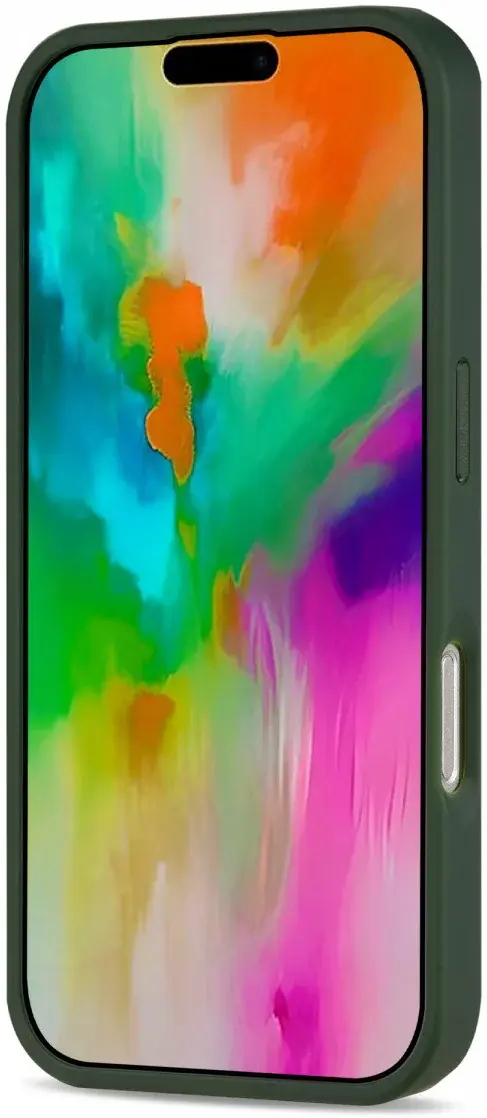 Apple iPhone 16 Pro Hoesje met MagSafe Back Cover Matte Donker Groen afbeelding 12