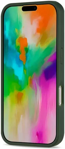 Apple iPhone 16 Pro Hoesje met MagSafe Back Cover Matte Donker Groen afbeelding 12