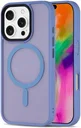 Apple iPhone 16 Pro Hoesje met MagSafe Back Cover Matte Lichtblauw