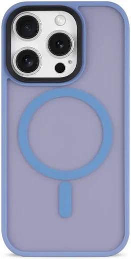 Apple iPhone 16 Pro Hoesje met MagSafe Back Cover Matte Lichtblauw afbeelding 14