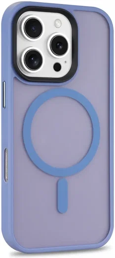 Apple iPhone 16 Pro Hoesje met MagSafe Back Cover Matte Lichtblauw afbeelding 15
