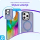 Apple iPhone 16 Pro Hoesje met MagSafe Back Cover Matte Lichtblauw afbeelding 10