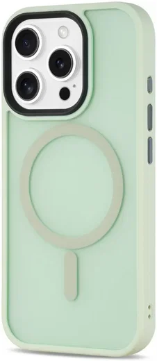 Apple iPhone 16 Pro Max Hoesje met MagSafe Back Cover Matte Groen afbeelding 11