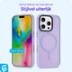 Apple iPhone 16 Pro Max Hoesje met MagSafe Back Cover Matte Lila afbeelding 7