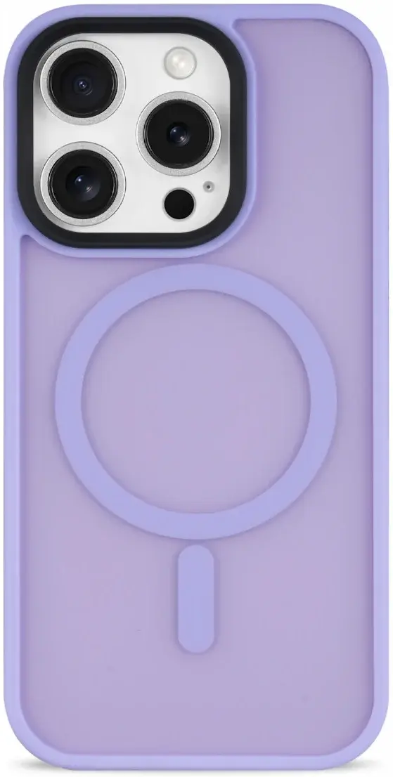 Apple iPhone 16 Pro Max Hoesje met MagSafe Back Cover Matte Lila afbeelding 13